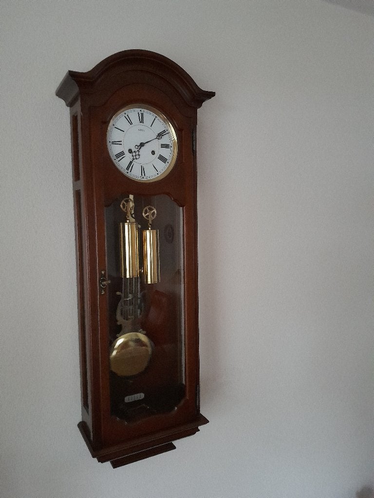 AMS Regulateur Wandklok, Ophalen, Zo goed als nieuw, Wandklok