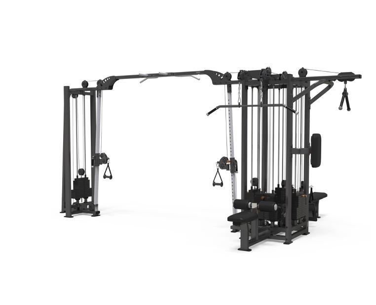 Gymfit – Cable Jungle 5 Stack – Luxury Line Plus – PE406, Ophalen of Verzenden, Zo goed als nieuw, Benen, Overige typen