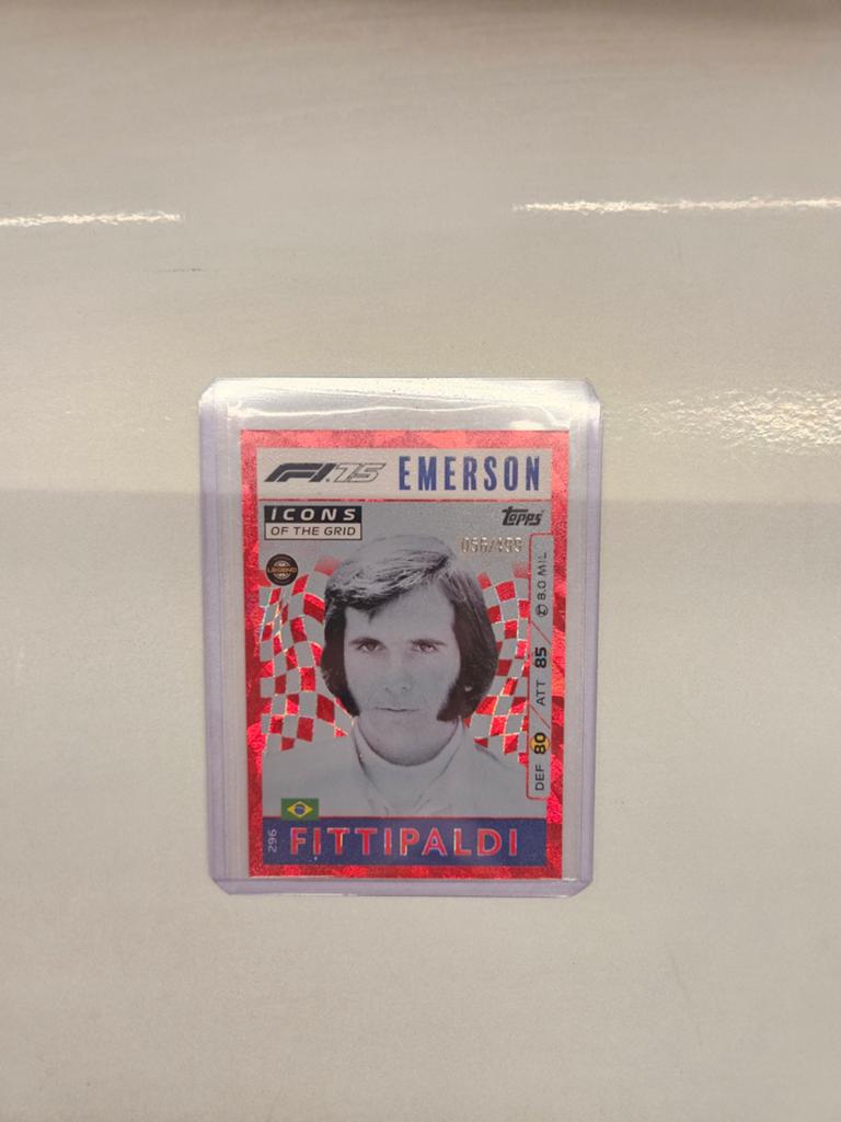 296 icons red /499 fittipaldi topps turbo attax f1 2025 f175, Ophalen of Verzenden, Nieuw, Plaatje