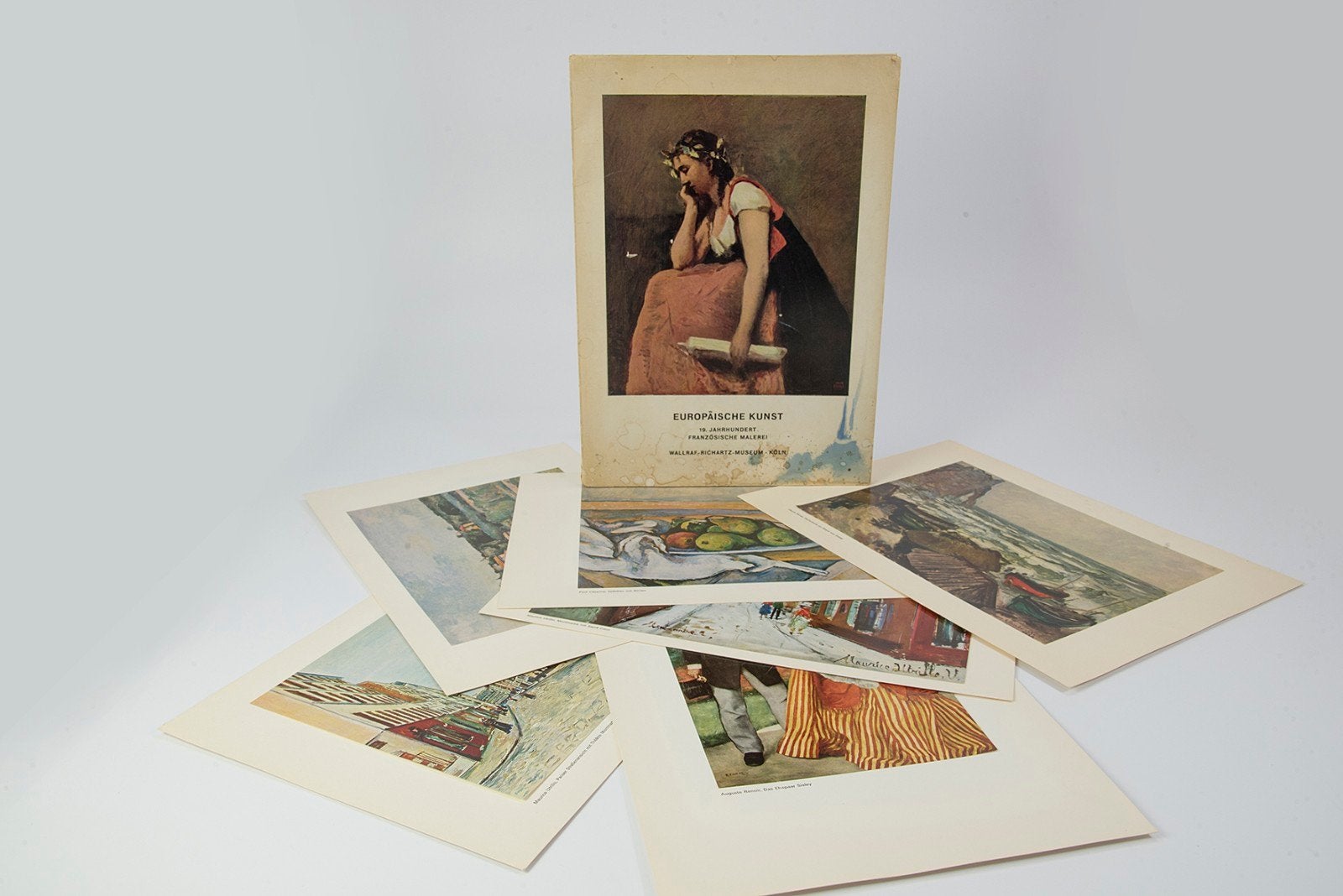 Vintage Print: Romantisch Paar, 'Der Kuss', Ophalen of Verzenden, Print, Print/reproductie, Ingelijst