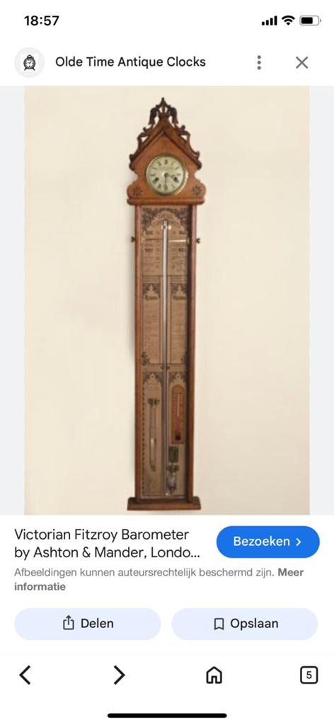 Barrometer, Ophalen