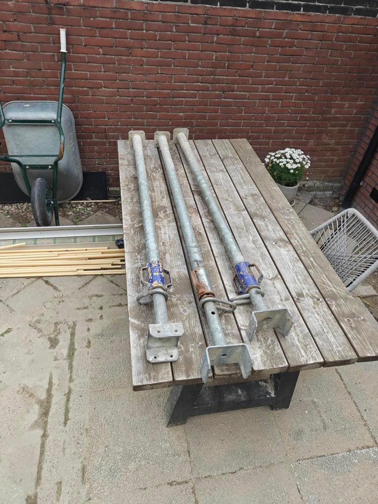 3x Bouwstempels 180-295cm, Doe-het-zelf en Verbouw, Steigers, Ophalen, Gebruikt, Overige typen, 2 tot 5 meter