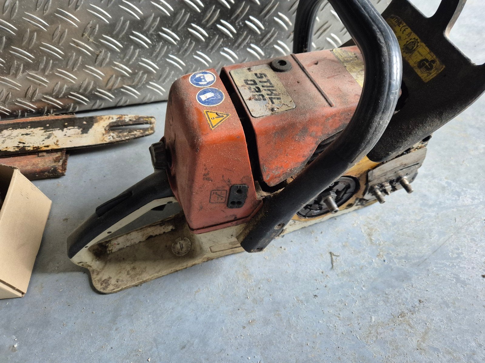 Stihl 036 Kettingzaag met extra's, Doe-het-zelf en Verbouw, Ophalen, Stihl, Gebruikt, 70 mm of meer