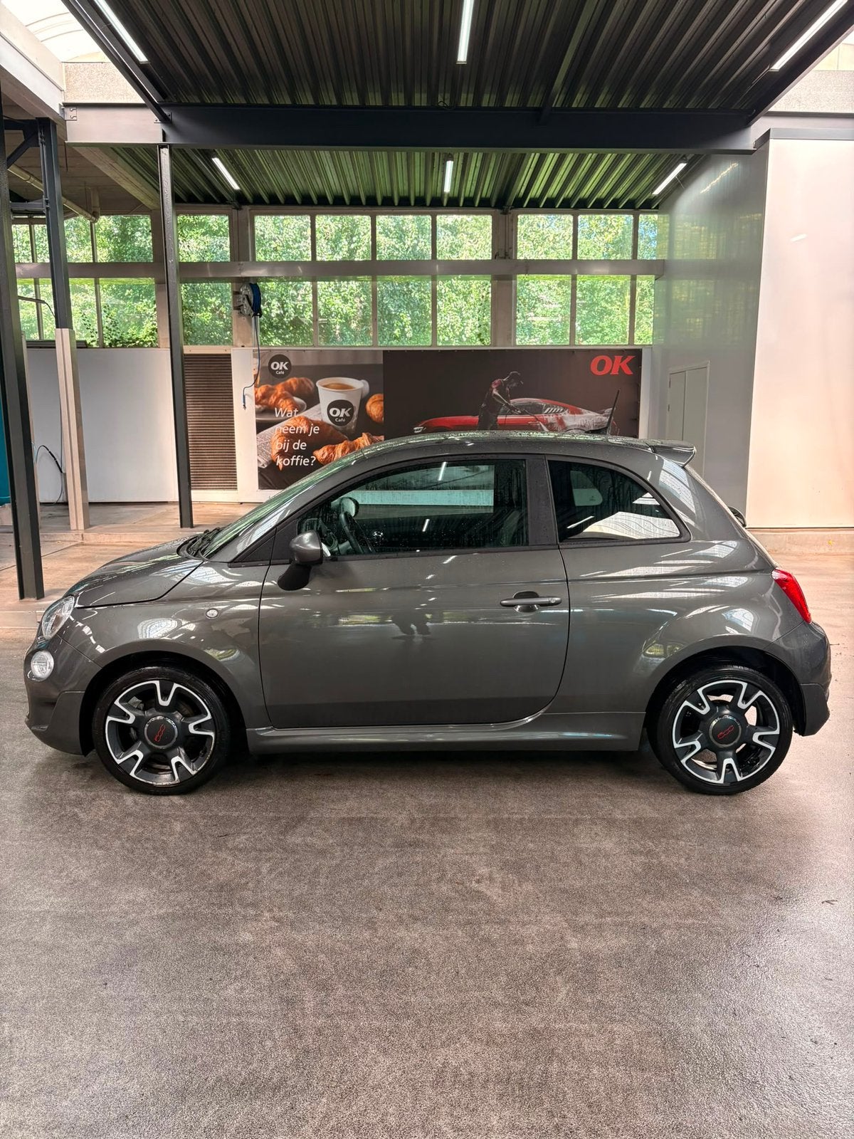 Fiat 500 0.9 TwinAir Turbo Sport 2018 Grijs, Auto's, Voorwielaandrijving, 31 €/maand, Leder en Stof, 905 kg