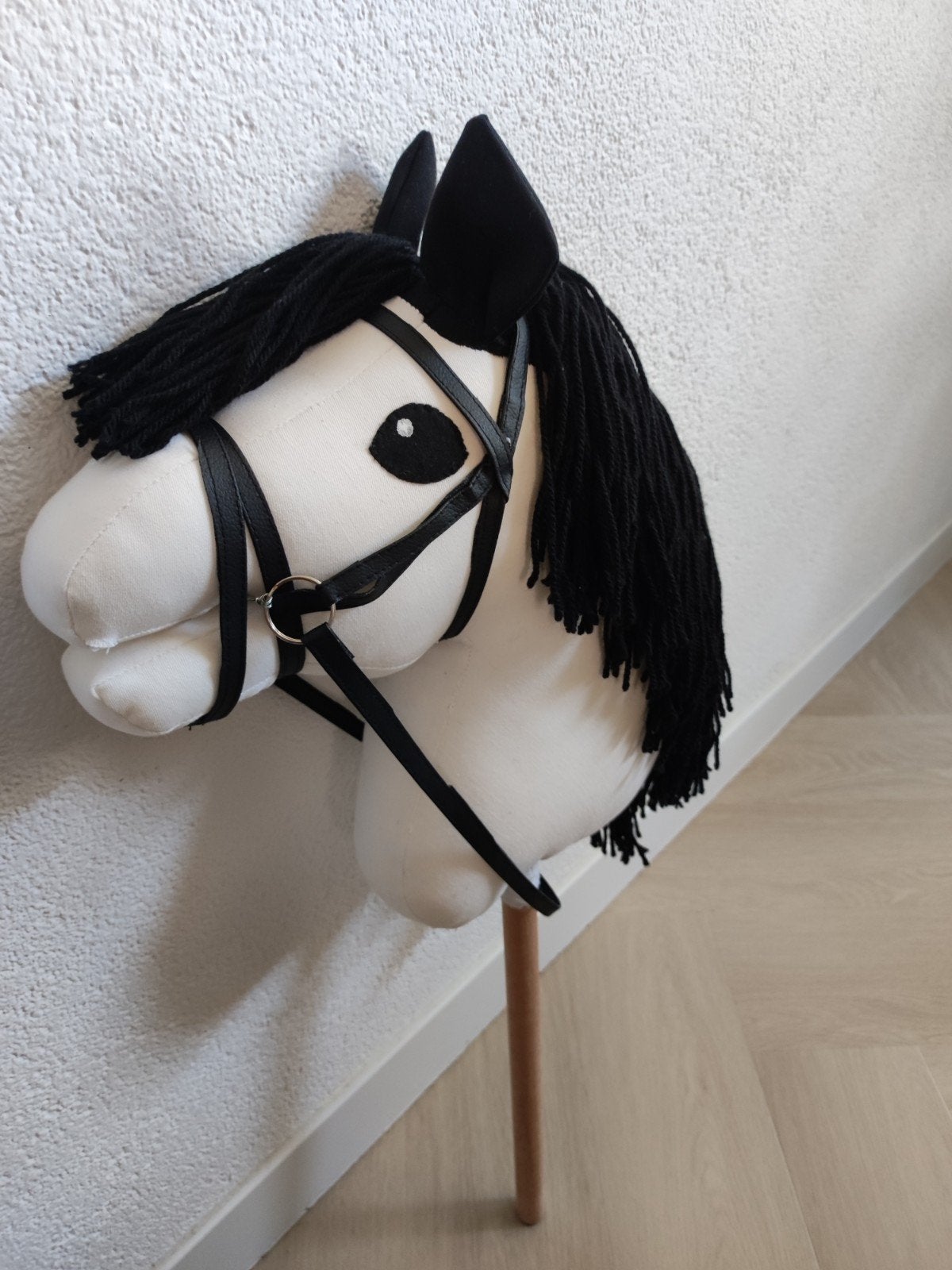 Hobbyhorse zwart-wit met hoofdstel, Ophalen of Verzenden, Nieuw, Jongen of Meisje