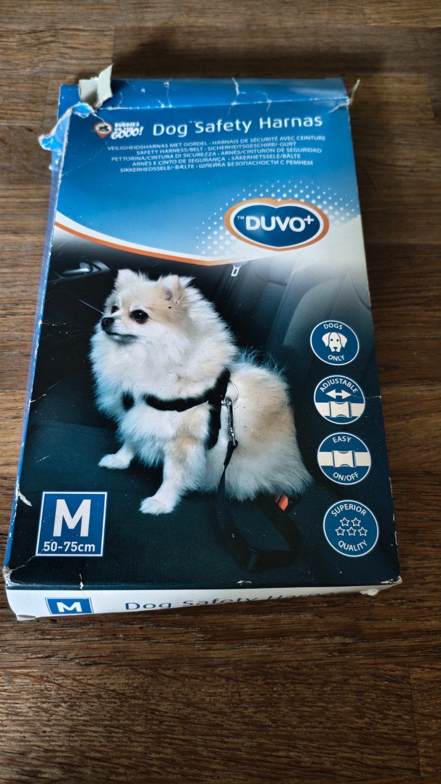 Veiligheidsharnas hond - maat M, Dieren en Toebehoren, Ophalen of Verzenden, Zo goed als nieuw