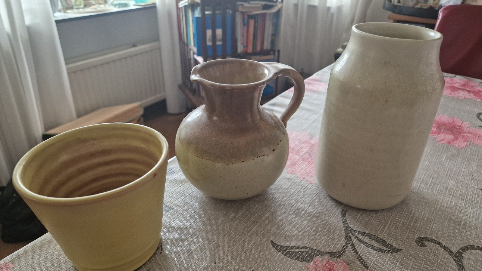 Set van 2 Mobach vazen en 1 bloempot, Antiek en Kunst, Ophalen of Verzenden