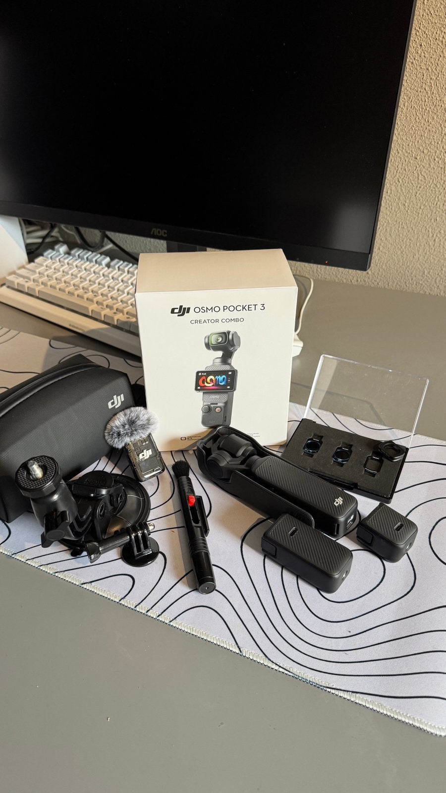 dji osmo pocket 3 creator bundel. +filter set en zuignap, Overige merken, Overige soorten, Zo goed als nieuw, Externe microfoon