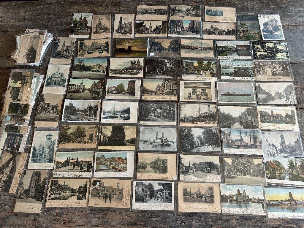 Verzameling oude ansichtkaarten - postkaarten uit Nederland, Ophalen, Voor 1920, Noord-Holland