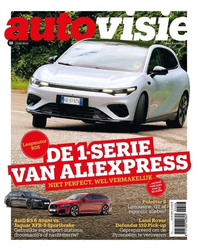 Autovisie 15 2026 : Audi RS6 Avant - Jaguar XFR-S Sportbrake, Ophalen of Verzenden, Gelezen, Algemeen