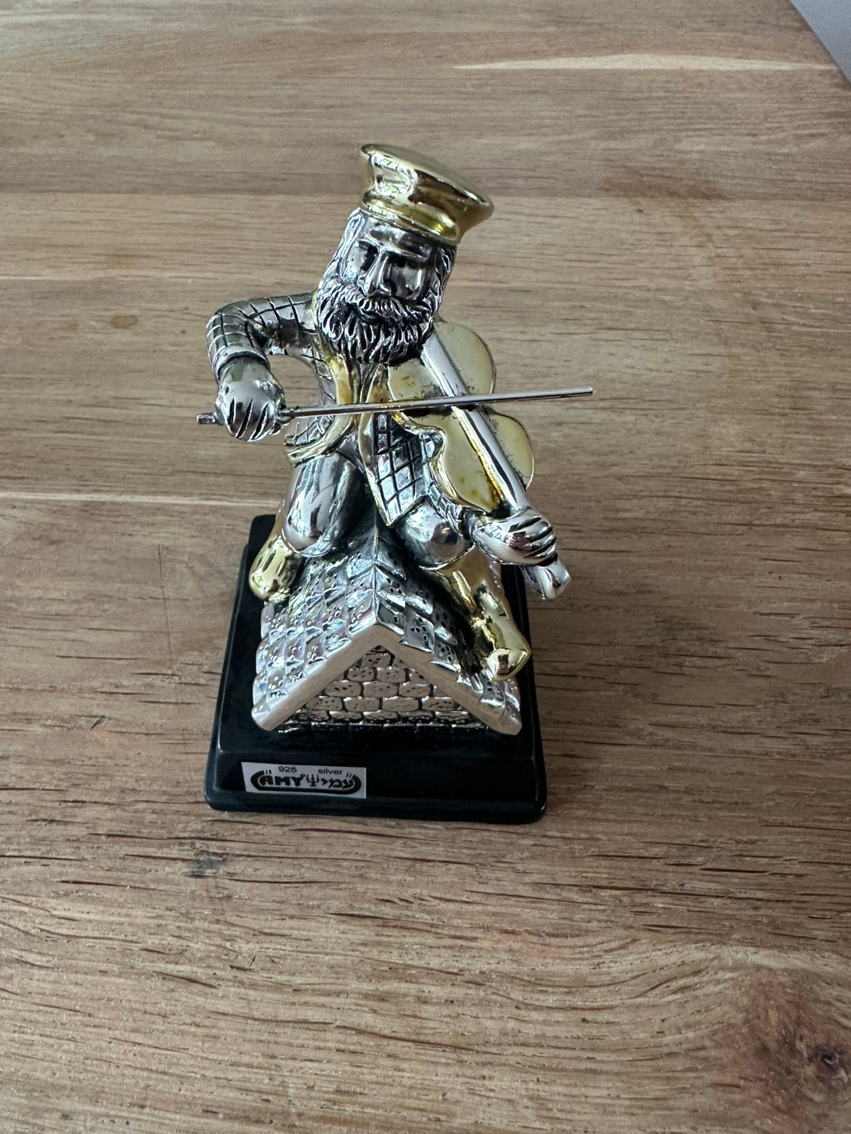 Judaica beeldje – Fiddler on the Roof – AMY 925 silver, Ophalen of Verzenden, Zilver