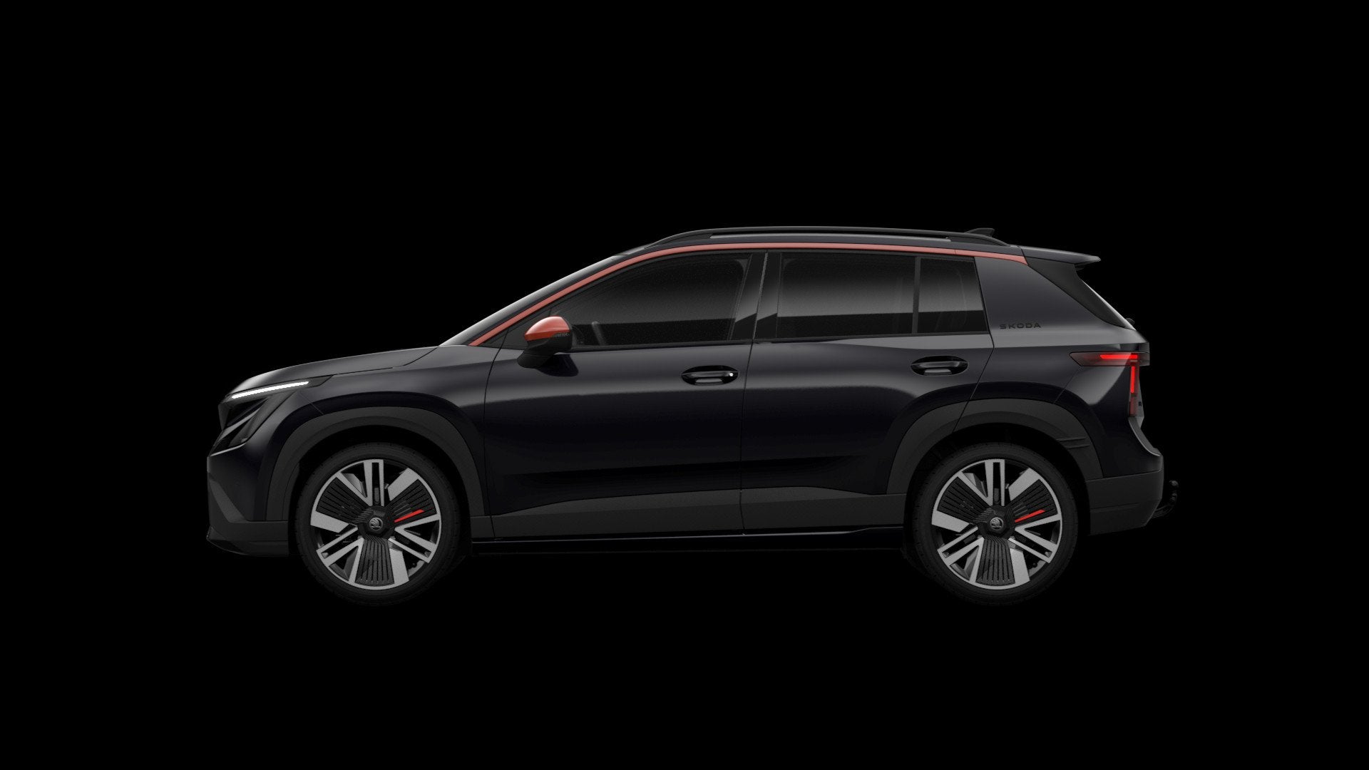 Skoda Epiq First Edition 211pk 56 kWh | LMV 20'' | Afneembar, Auto's, Skoda, 12 maanden, Overige modellen, Zwart, 56 kWh
