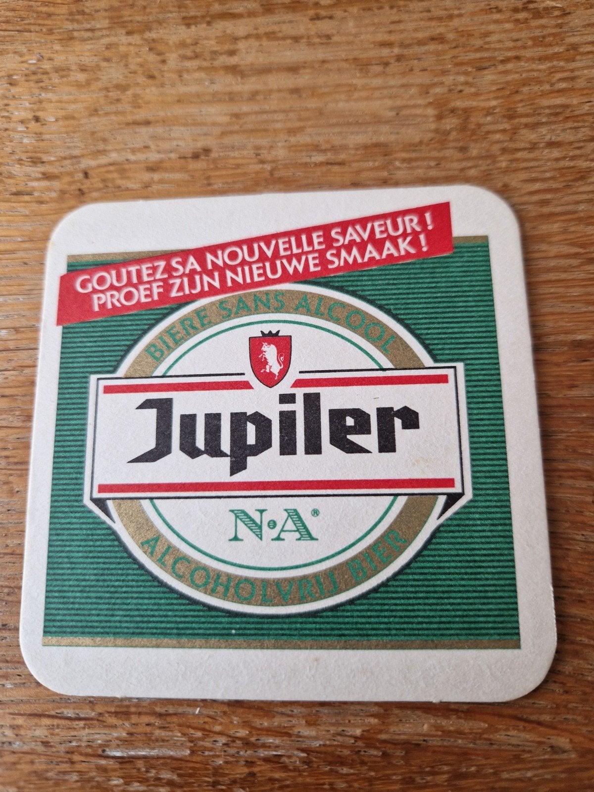Jupiler N.A. Viltje - Proef zijn nieuwe smaak!, Ophalen of Verzenden, Gebruikt, Viltje(s), Jupiler