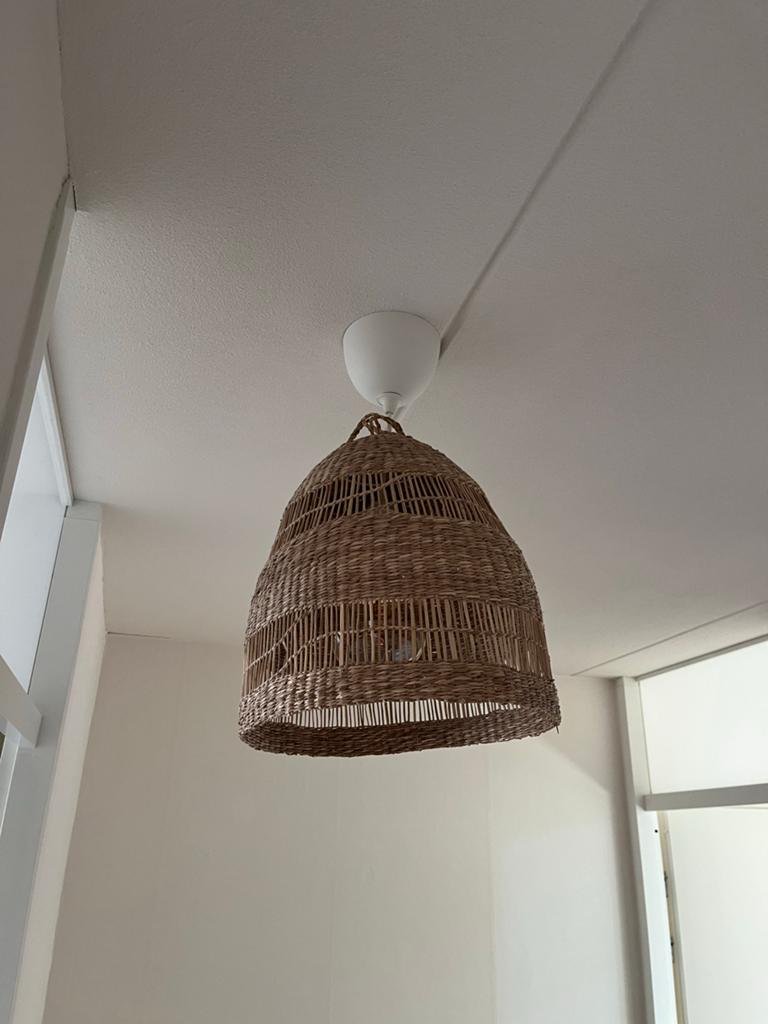 IKEA TORARED Hanglamp Rotan 36cm - Natuurlijke Sfeer, Ophalen, Zo goed als nieuw, Overige materialen, Minder dan 50 cm