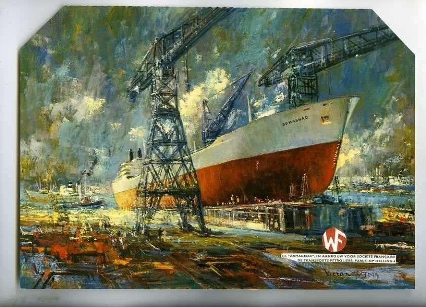scheepvaart-werf wilton/fijenoord-armagnac later heerema, Ophalen of Verzenden, Zo goed als nieuw, Motorboot, Boek of Tijdschrift