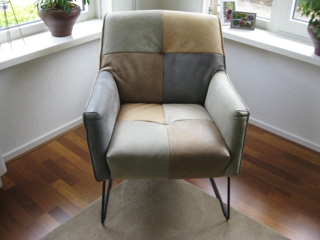 Roxy fauteuil, Zwart, Zo goed als nieuw, Eén, Leer