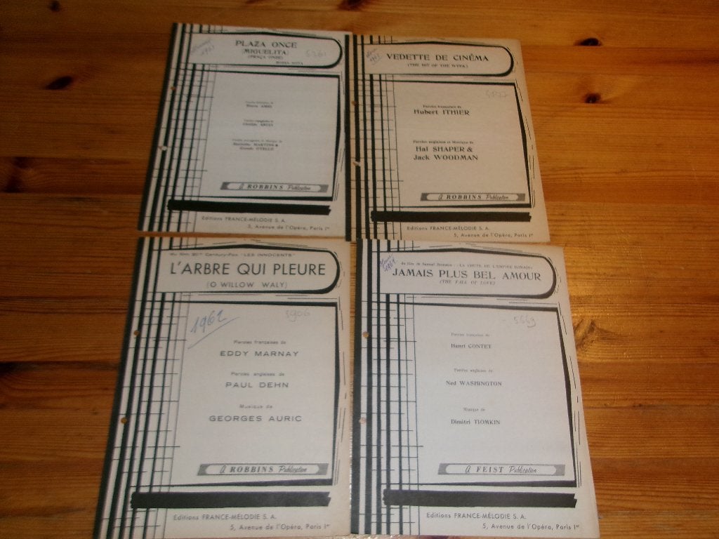 Diverse bladmuziek - editions france melodie 2, Gebruikt, Gitaar, Ophalen of Verzenden, Artiest of Componist