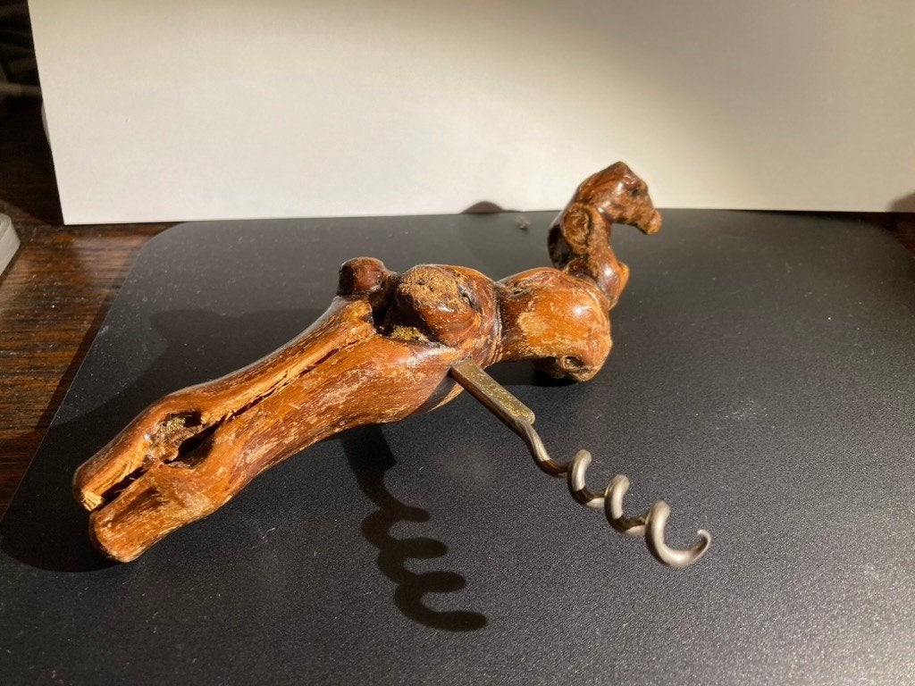 Kurkentrekker & 2 wijnrek druivenrank wijnstok Frans trekker, Overige typen, Ophalen of Verzenden, Zo goed als nieuw, Natuurlijk materiaal