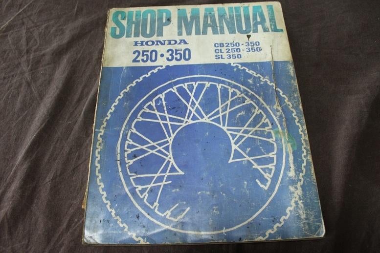 Honda CB250 CB350 CL SL twins 1972 motorcycle shop manual, Ophalen of Verzenden, Honda