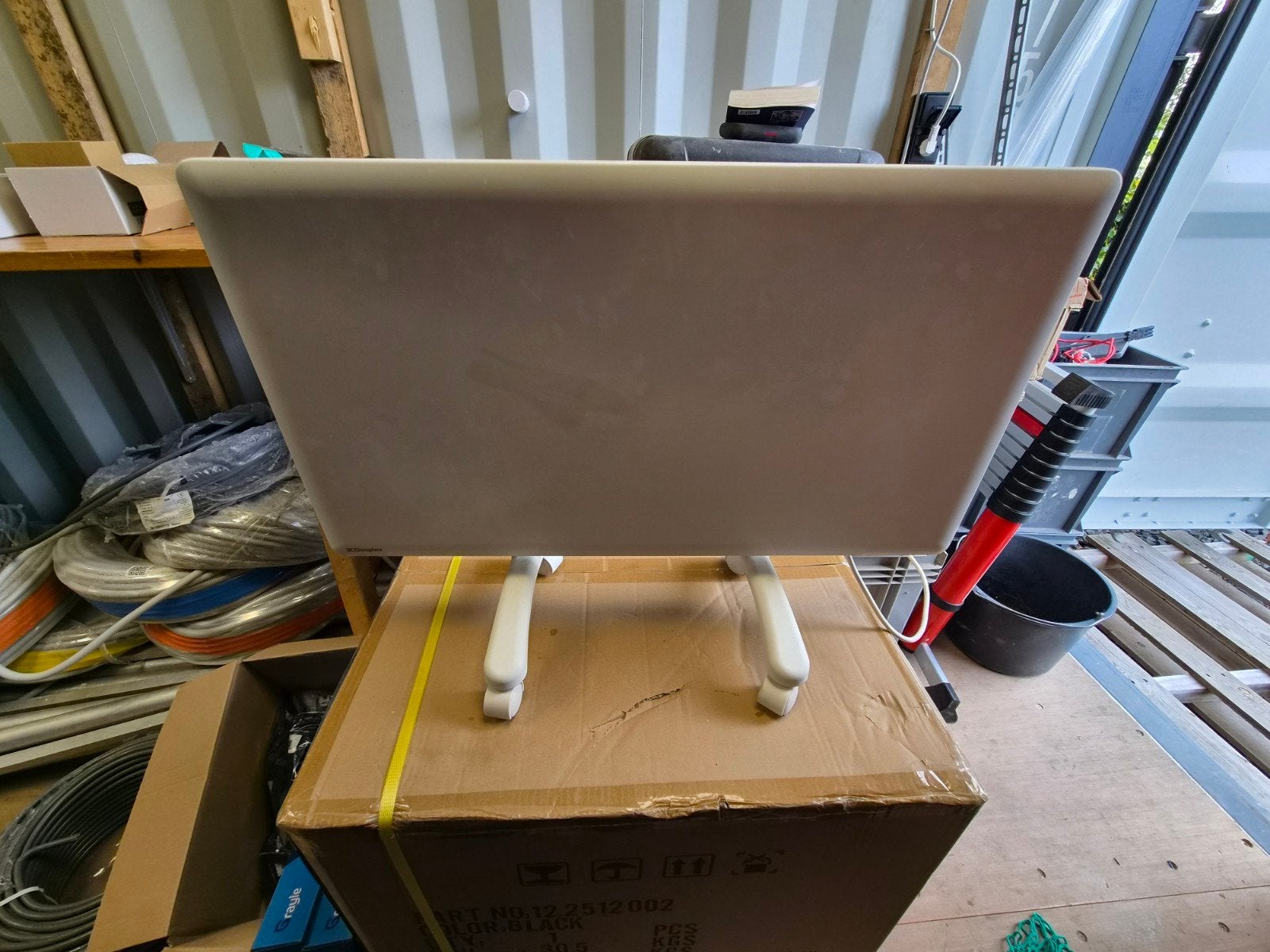 Dimplex DTD4T 1000W Elektrische Kachel - Wit, Ophalen, 30 tot 80 cm, Kachel, Zo goed als nieuw