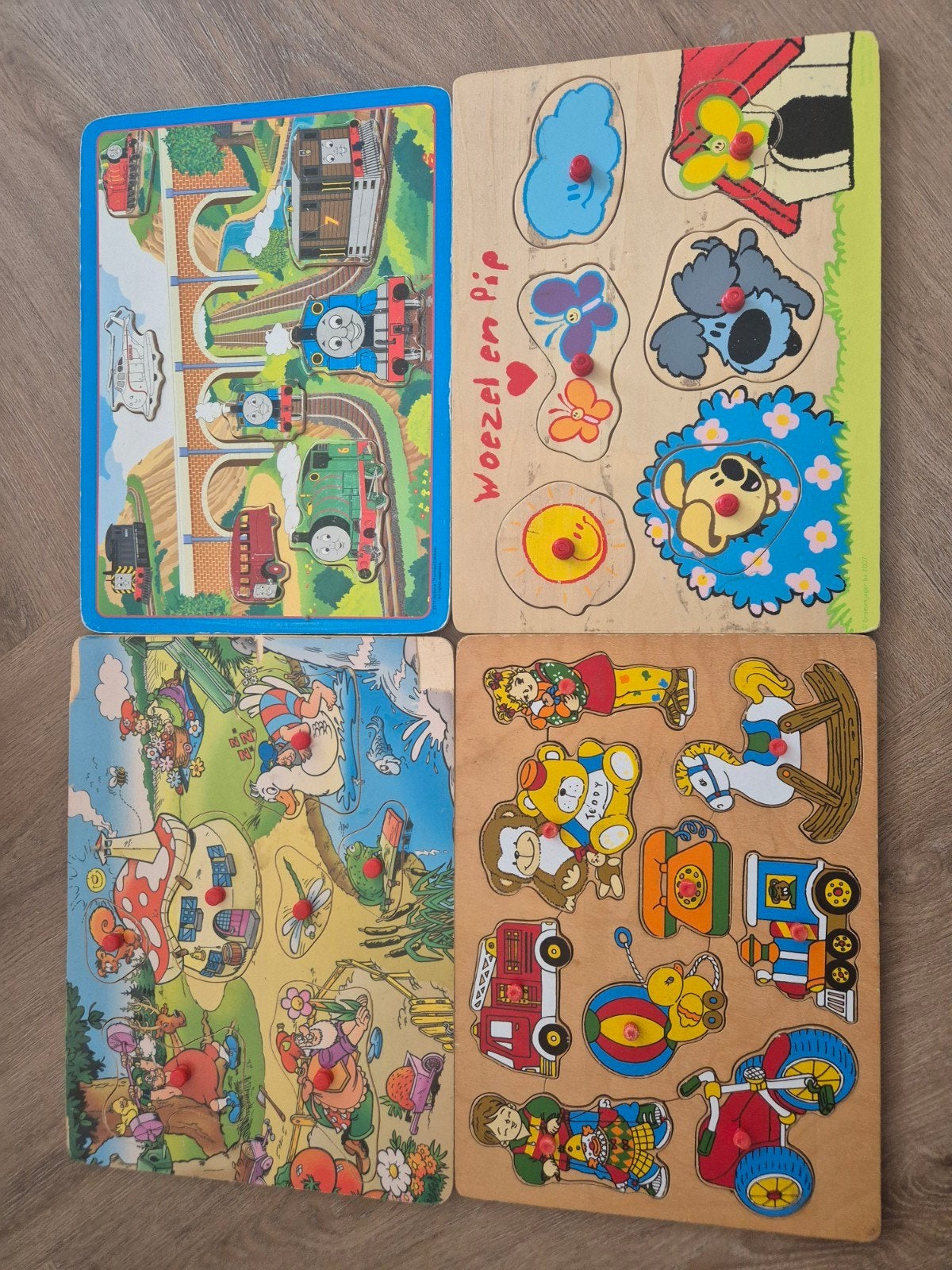 Leuke puzzels, gebruikt bij een gastouder, 2 tot 4 jaar, Gebruikt, Ophalen of Verzenden, Van hout
