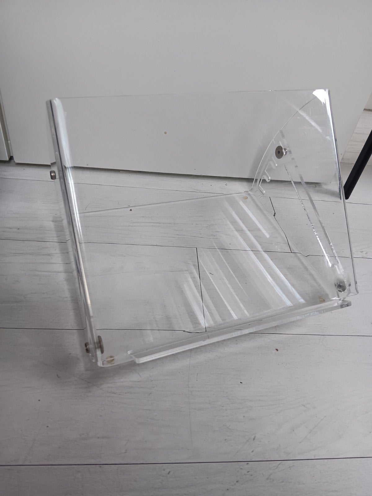 transparante acryl displayhouder of boeken-/tabletstandaard,, Ophalen of Verzenden, Zo goed als nieuw