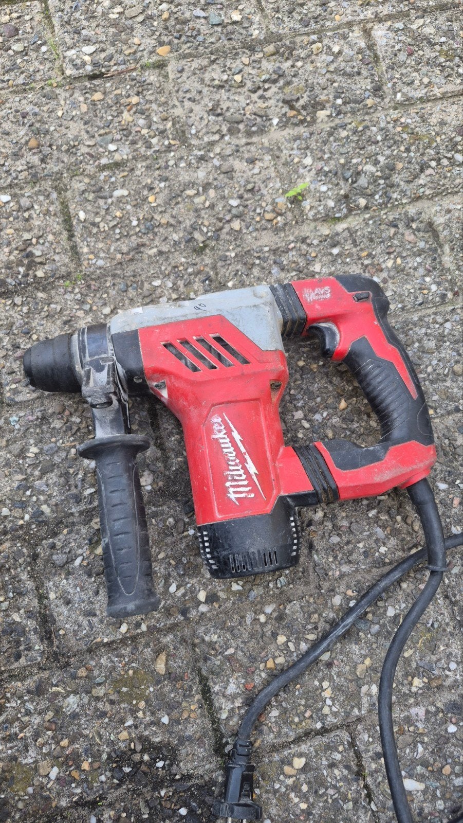 Milwaukee PLH28 E Boorhamer - Gebruikt maar Werkend, Doe-het-zelf en Verbouw, Ophalen of Verzenden, Gebruikt, Boor- en/of Breekhamer