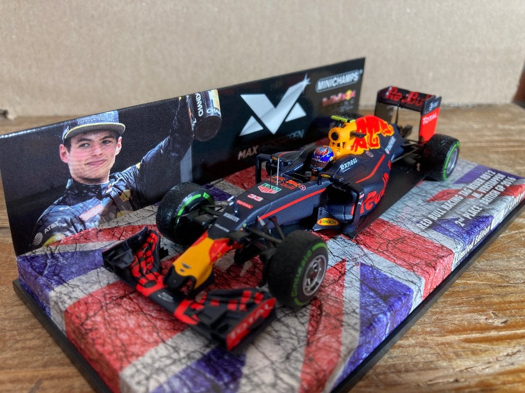 Max Verstappen 1:43 editie 12 2nd place British GP 2016, Ophalen of Verzenden, Nieuw, Formule 1