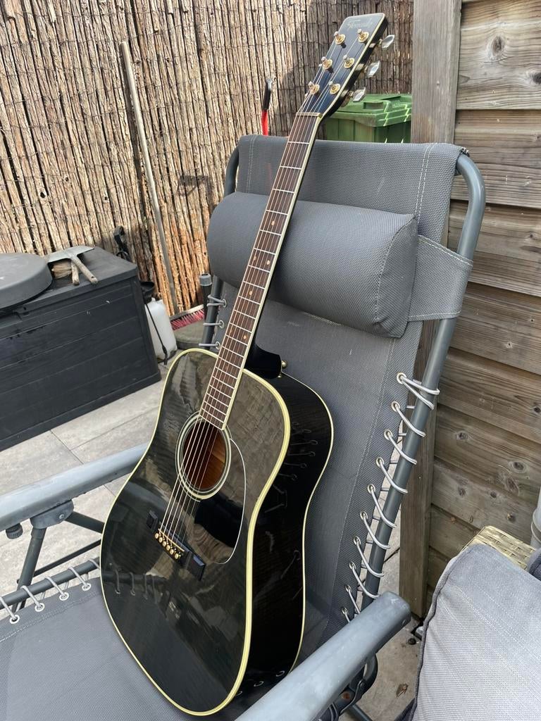 Vintage Terada RW662BL (Japan) – Flamed Finish – Topconditie, Ophalen, Zo goed als nieuw, Western- of Steelstringgitaar