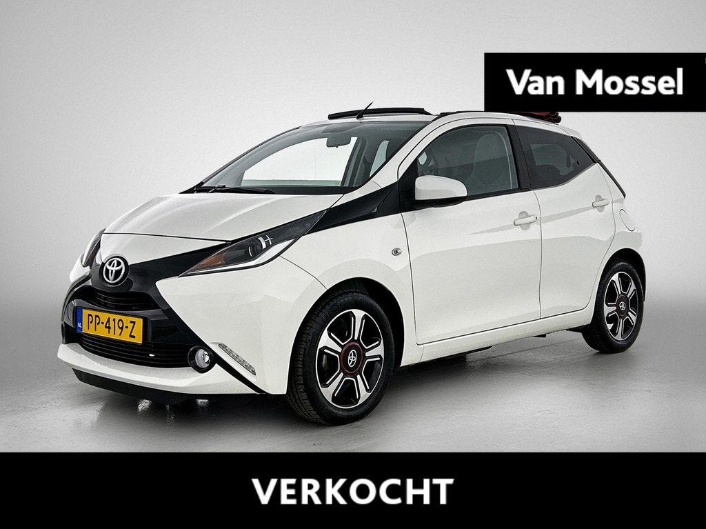 Toyota Aygo 1.0 VVT-i x-pose 70 PK | Elektrisch Vouwdak | Ac, Auto's, Toyota, Voorwielaandrijving, 12 maanden, Stof, Gebruikt