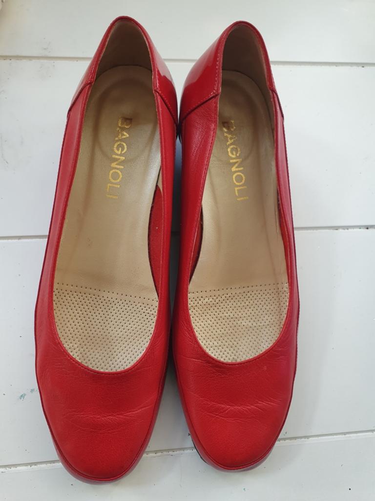 Bagnoli rode leren ballerina's, maat 38, Bagnoli, Gedragen, Rood, Ballerina's
