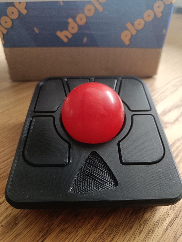 Ploopy Adept Trackball, Computers en Software, Ophalen, Ergonomisch, Bedraad, Muis