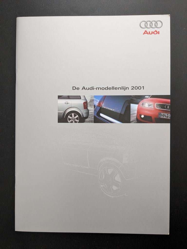 Brochure AUDI modellenlijn 2001, Ophalen of Verzenden, Zo goed als nieuw, Audi