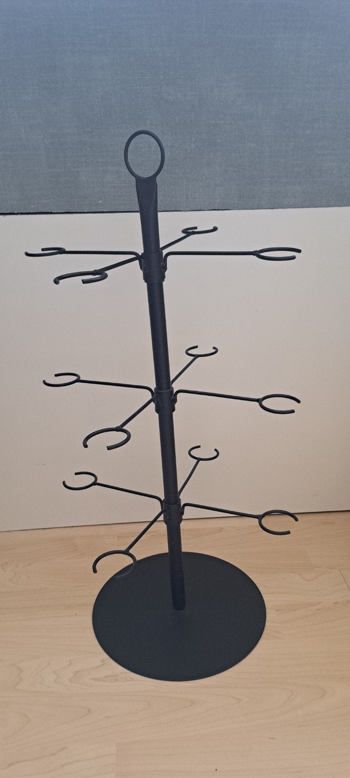 Zwart metalen standaard voor 12 Glazen 63 CM HOOG ZGAN, Huis en Inrichting, Woonaccessoires | Overige, Ophalen, Zwart, Zo goed als nieuw