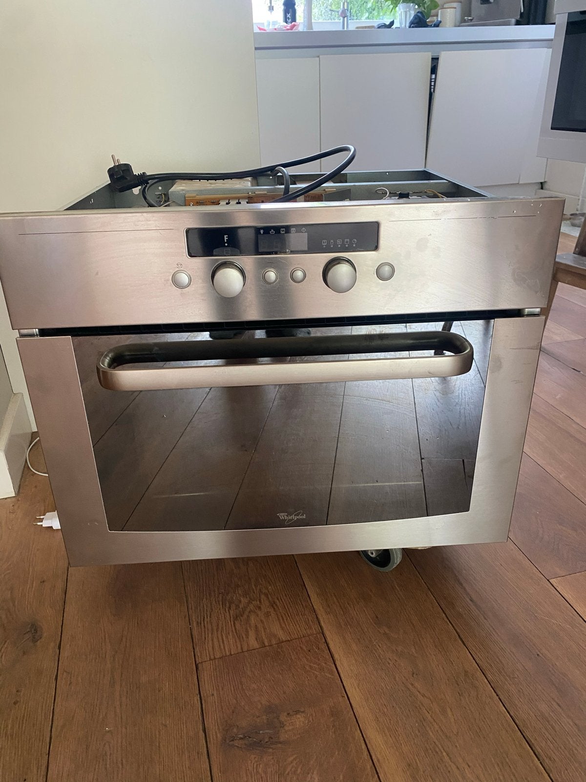 Whirlpool AMW 520/IX Inbouw Combi-oven, Ophalen, 45 tot 50 cm, Whirlpool, Hete lucht