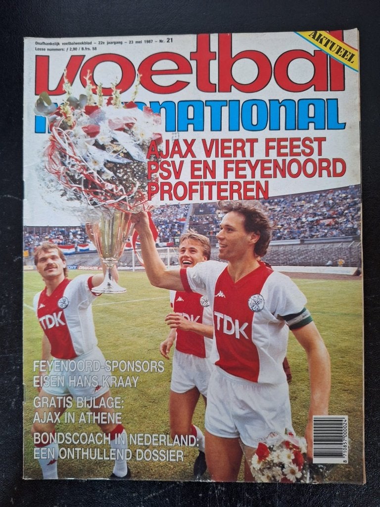 VI 1987 - Ajax winnaar Europa Cup II, Ophalen of Verzenden, Zo goed als nieuw, Ajax, Boek of Tijdschrift