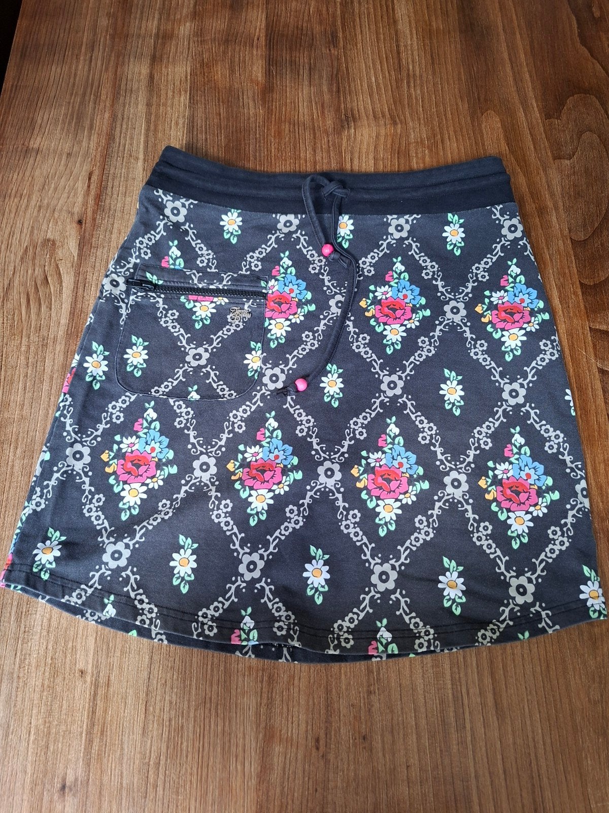 Tante Betsy rokje met bloemenprint - Maat M, Kleding | Dames, Rokken, Tante Betsy, Meerkleurig, Gedragen, Boven de knie