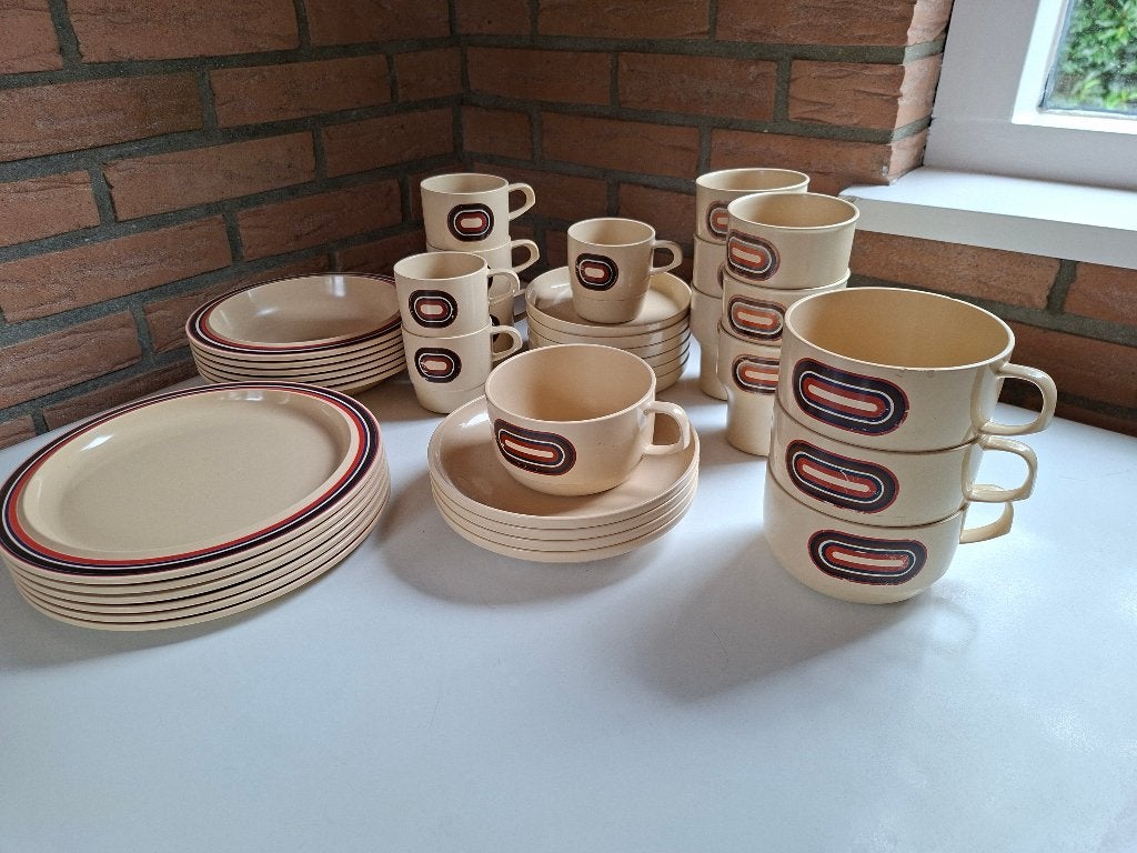 Vintage Mepal campingservies, Ophalen of Verzenden, Gebruikt