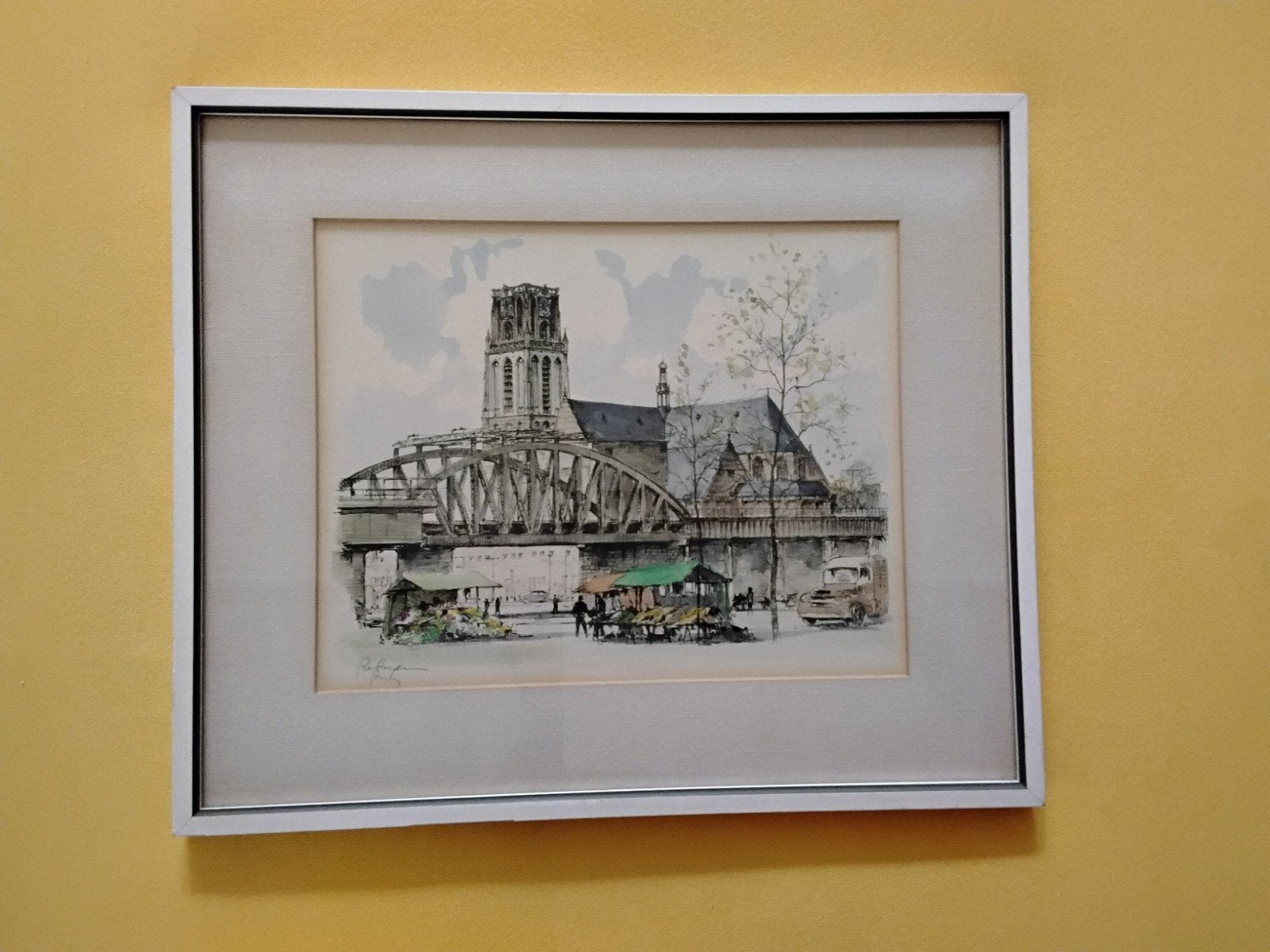 de kolk en de spoorbrug rotterdam: marius Johannes Janssen, Ophalen
