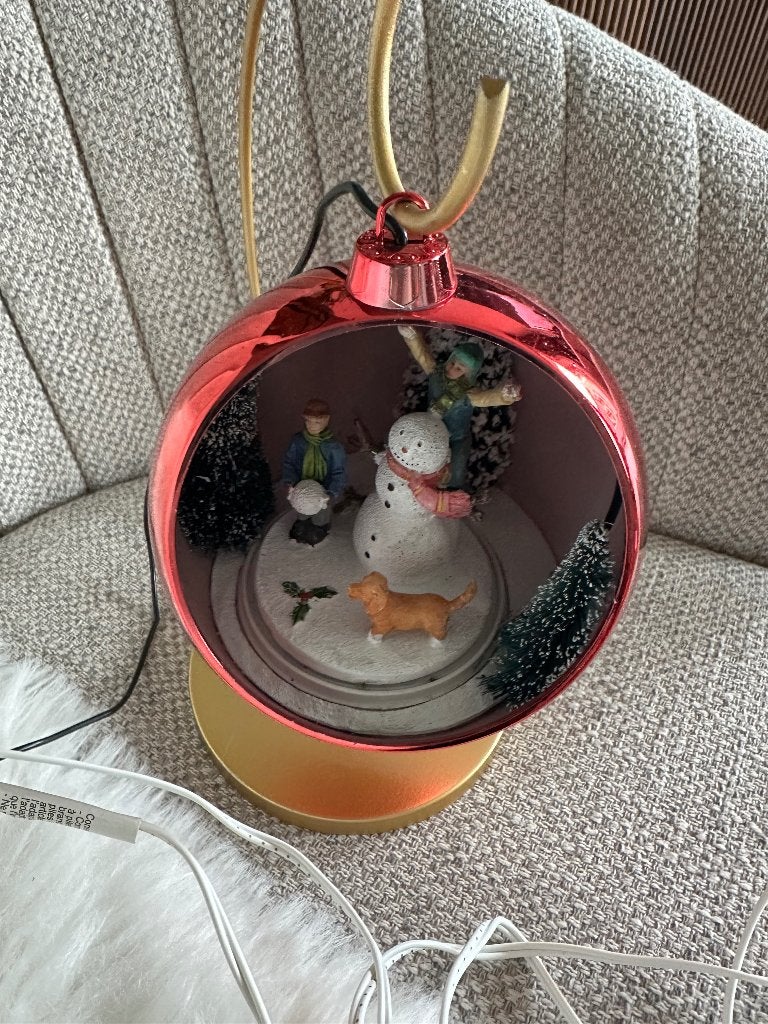kerstbal met wintertafereel en muziek, Diversen, Ophalen of Verzenden, Nieuw