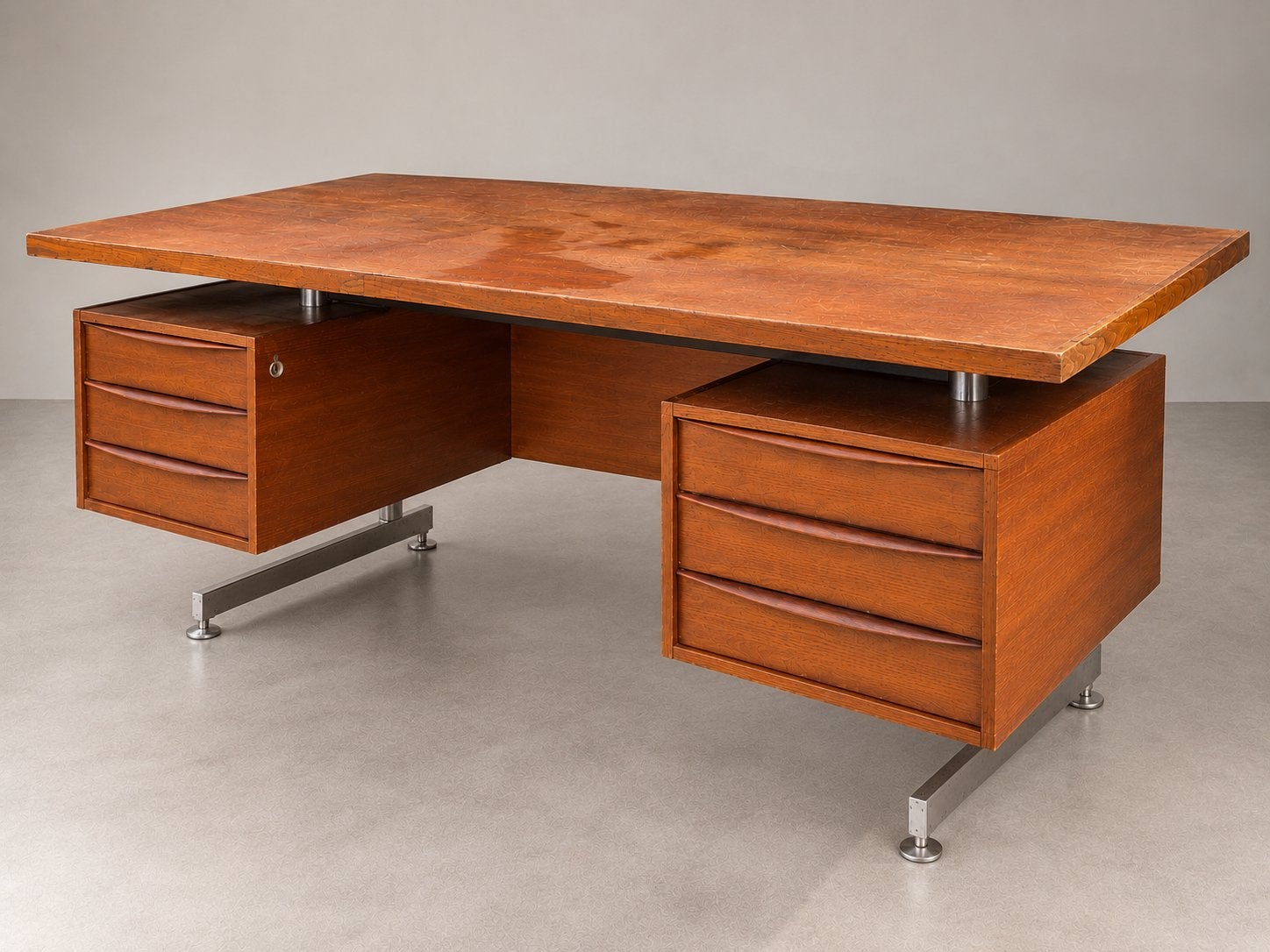 XL vintage directiebureau – Nederlands? jaren 60, Ophalen, Overige typen, Gebruikt, Hout