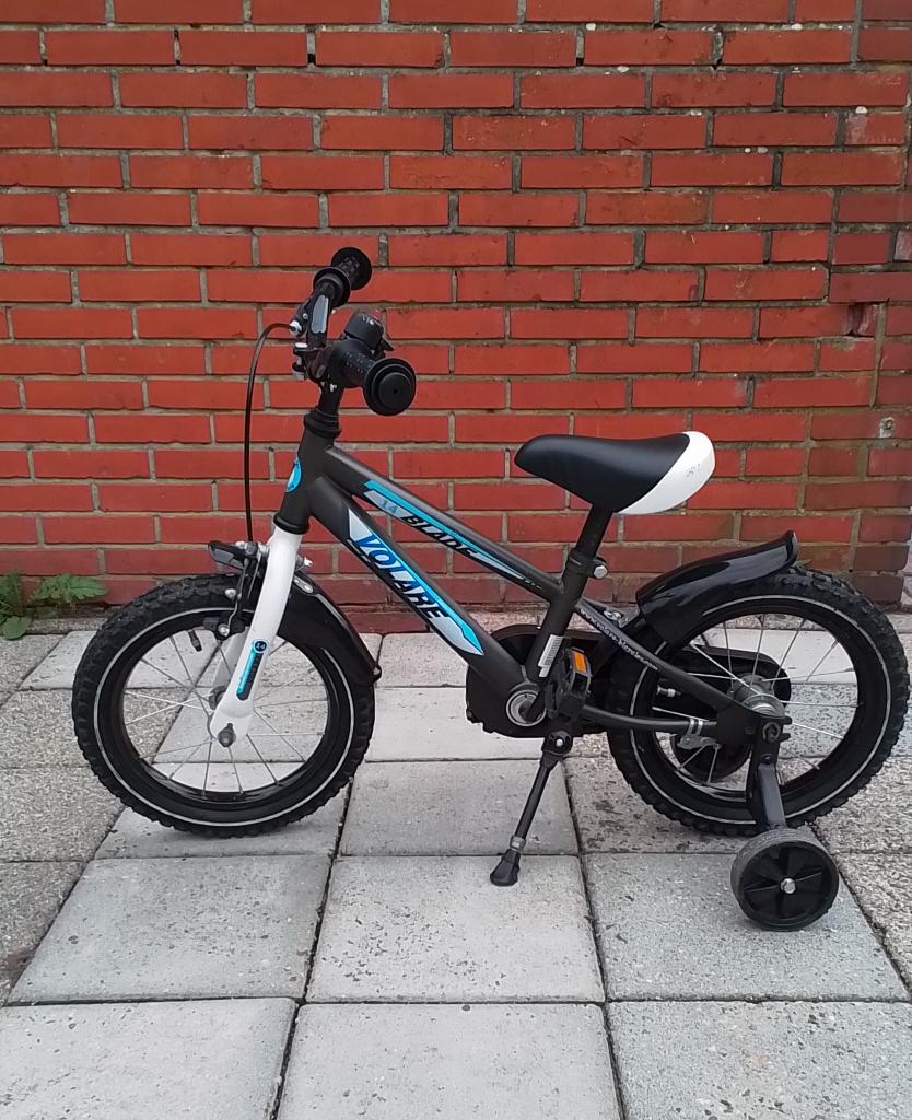 Kinderfiets 14 inch met zijwieltjes, Fietsen en Brommers, Fietsen | Kinderfietsjes, Ophalen, Terugtraprem, Zijwieltjes, Volare