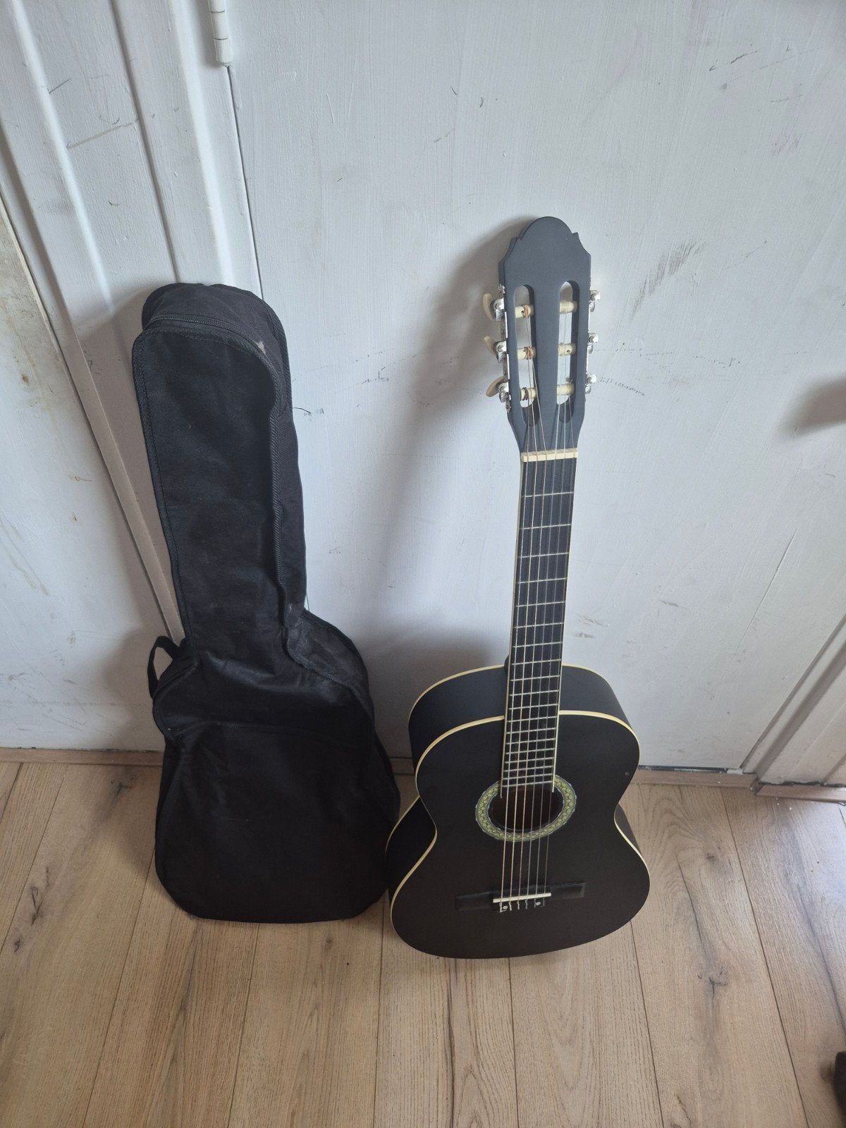 Sheffield Klassieke Gitaar - Zwart, Goede Staat, Ophalen of Verzenden, Klassieke of Spaanse gitaar