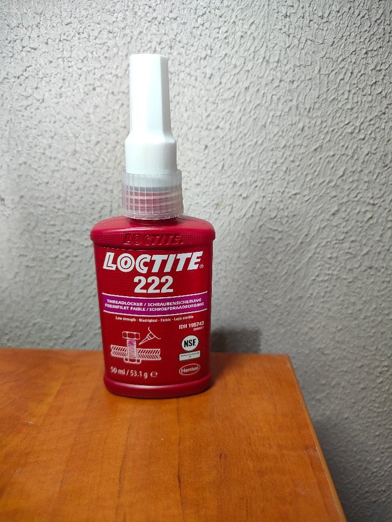 LOCTITE 222 Schroefdraadborgmiddel Paars 50ml - Lage sterkte, Doe-het-zelf en Verbouw, Ophalen of Verzenden, Nieuw, 250 mm of meer