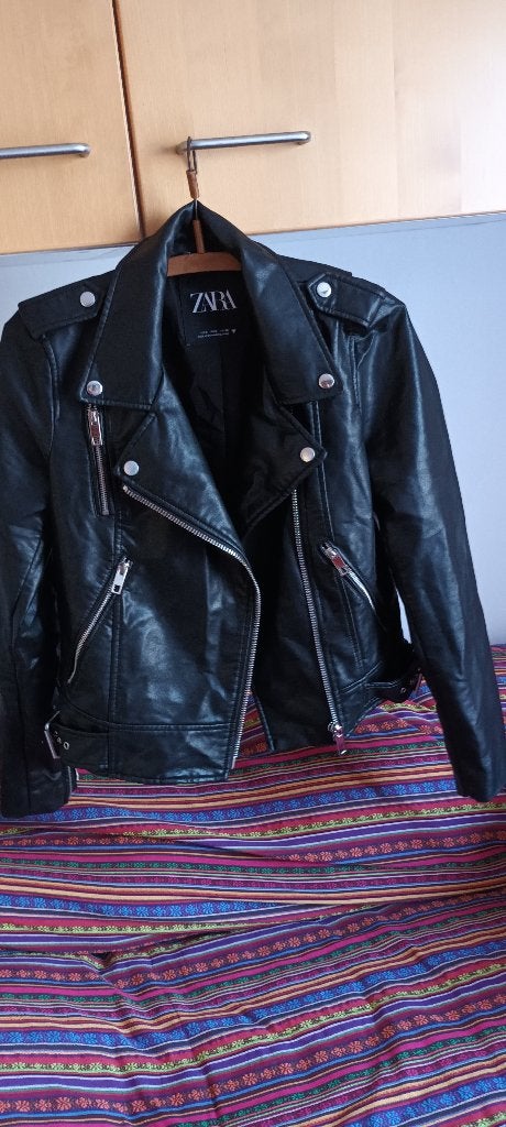 Imitatie Leren 'ZARA' jack. Maat S., Ophalen of Verzenden, Maat 36 (S), Gedragen, Zara