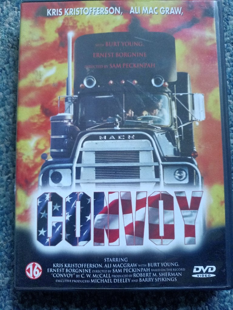 Convoy DVD - Actie en Avontuur met Kris Kristofferson, 1960 tot 1980, Vanaf 16 jaar, Nederlands, Ophalen of Verzenden