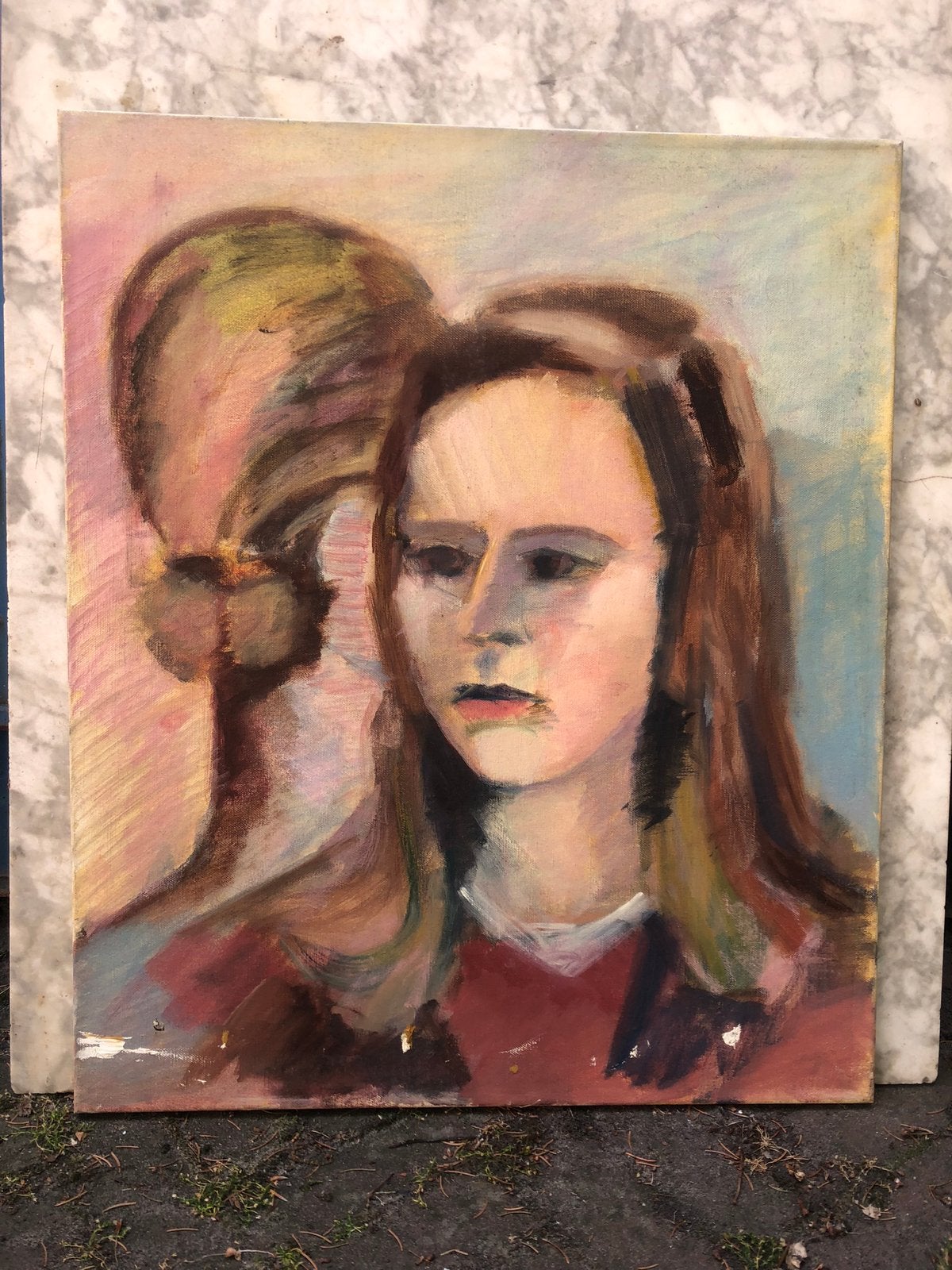 Portret van twee jonge vrouwen, Ophalen of Verzenden