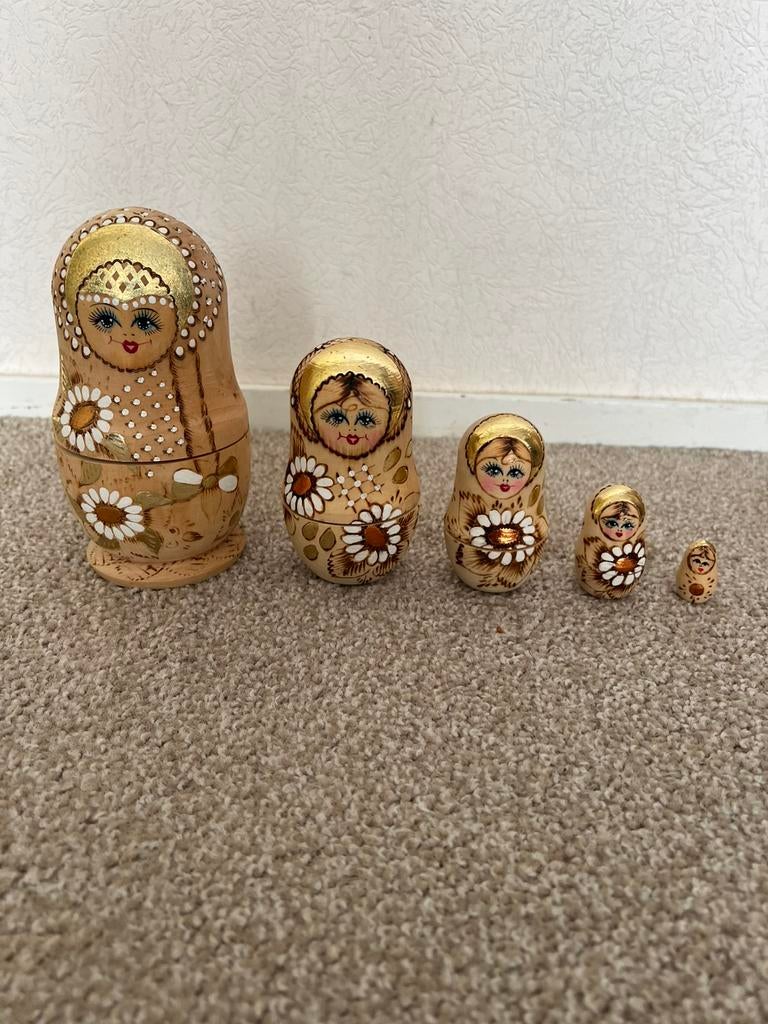 Russische Matroesjka poppen. 5 stuks, Ophalen of Verzenden, Zo goed als nieuw