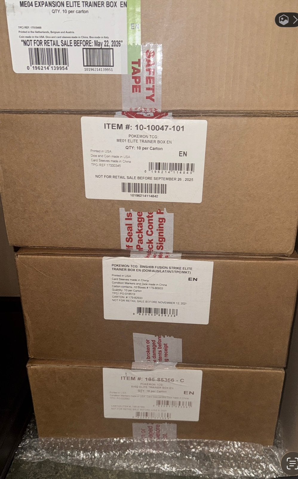 POKEMON elite trainer box cases, Ophalen of Verzenden, Zo goed als nieuw, Overige typen