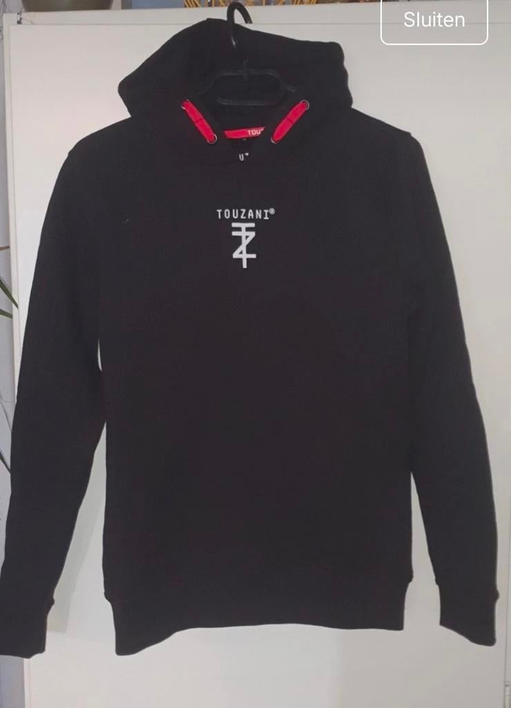 Touzani Hoodie Zwart Maat 152 💫, Jongen of Meisje, Trui of Vest, Ophalen of Verzenden, Zo goed als nieuw